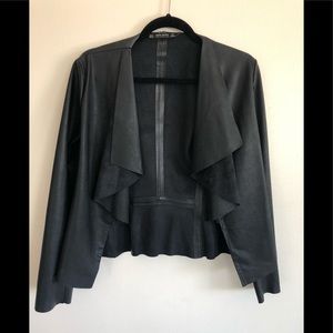 Zara black leather jacket